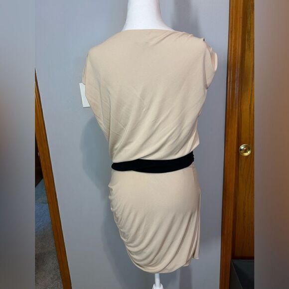 Halston Heritage side ruched mini‎ dress size M - Picture 7 of 13